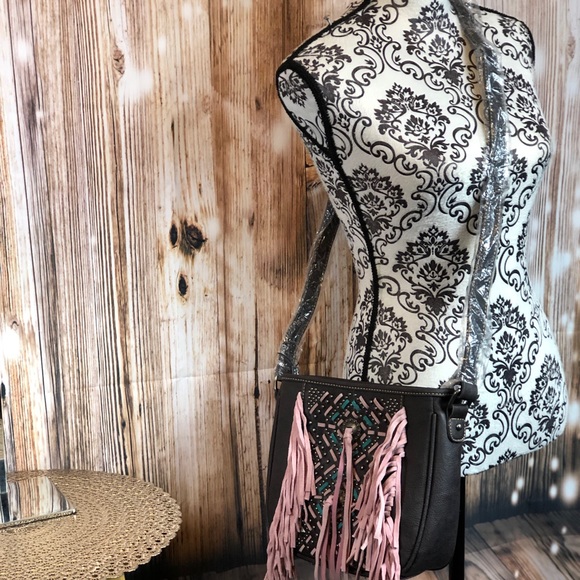 Montana West Fringe Crossbody Aztec Collection - Picture 4 of 5
